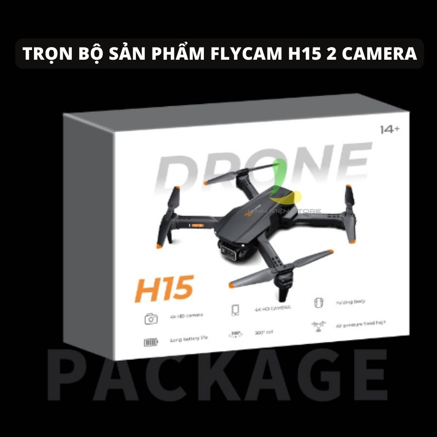 Flycam mini H15 - Thiết bị bay giá rẻ có camera kép HD, tích hợp nhiều tính năng thông minh và dung lượng pin khủng | BigBuy360 - bigbuy360.vn