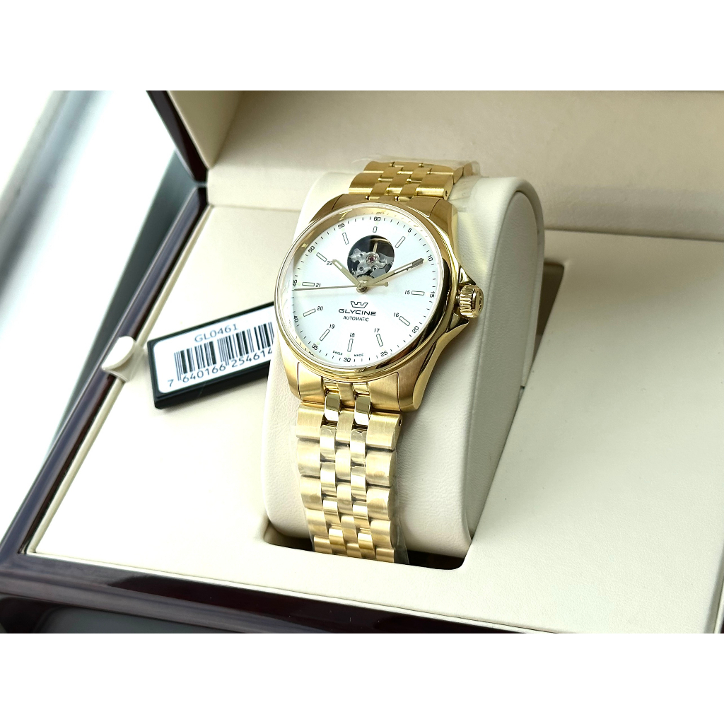 Đồng hồ nam dây thép Glycine Open Heart GL0461