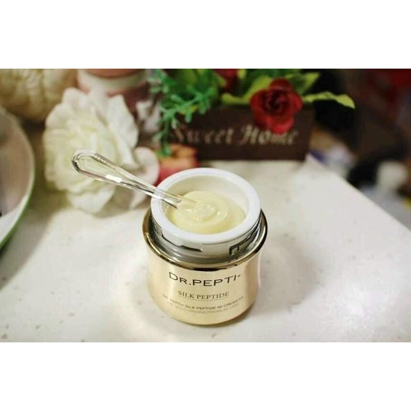 Kem Dưỡng Vàng 24k Tế Bào Gốc Tái Sinh Dr.Pepti+ Silk Peptide 88 Cream EX - 12g