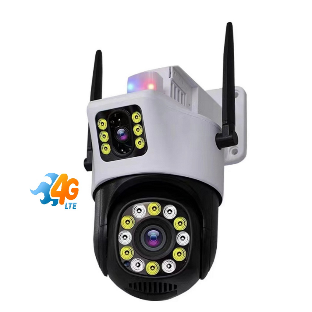 Camera 4g 2 Mắt Kép ,camera 2 khung hình 4G Wifi Cao Cấp, Xem 2 Cam Cùng 1 Lúc, Hình Ảnh Full HD, Tích Hợp Hồng Ngoại