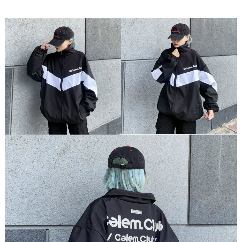 Áo Khoác Dù 2 Lớp Calem.Club Form Rộng  phối màu, Áo Khoác Gió Unisex Nam Nữ