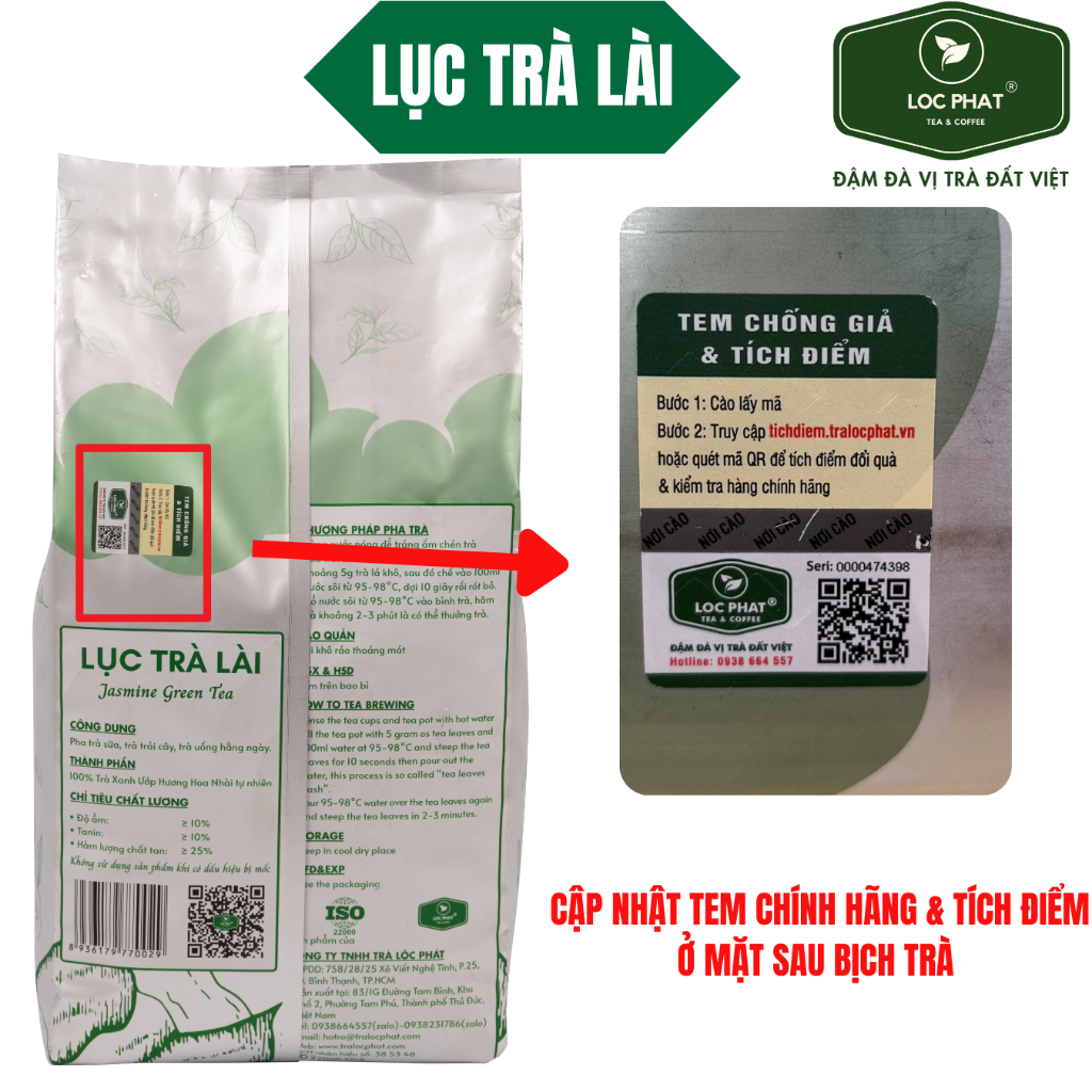 Lục Trà Lài Lộc Phát - 1KG - Dùng Để Pha Chế Đồ Uống