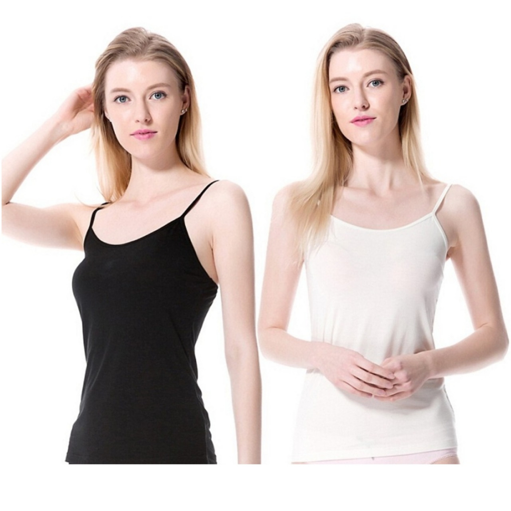 Áo Thun Hai Dây, Áo Thun Cotton Co Giãn, Áo Mặc Trong Vest A2D