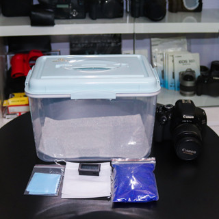 Hộp Chống Ẩm Cho Máy Ảnh 10L + Hạt Hút Ẩm + Ẩm Kế + Khăn lau lens Full Combo