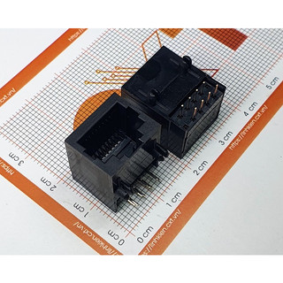 Cổng rj45 8p8c type 58 - nhựa đen
