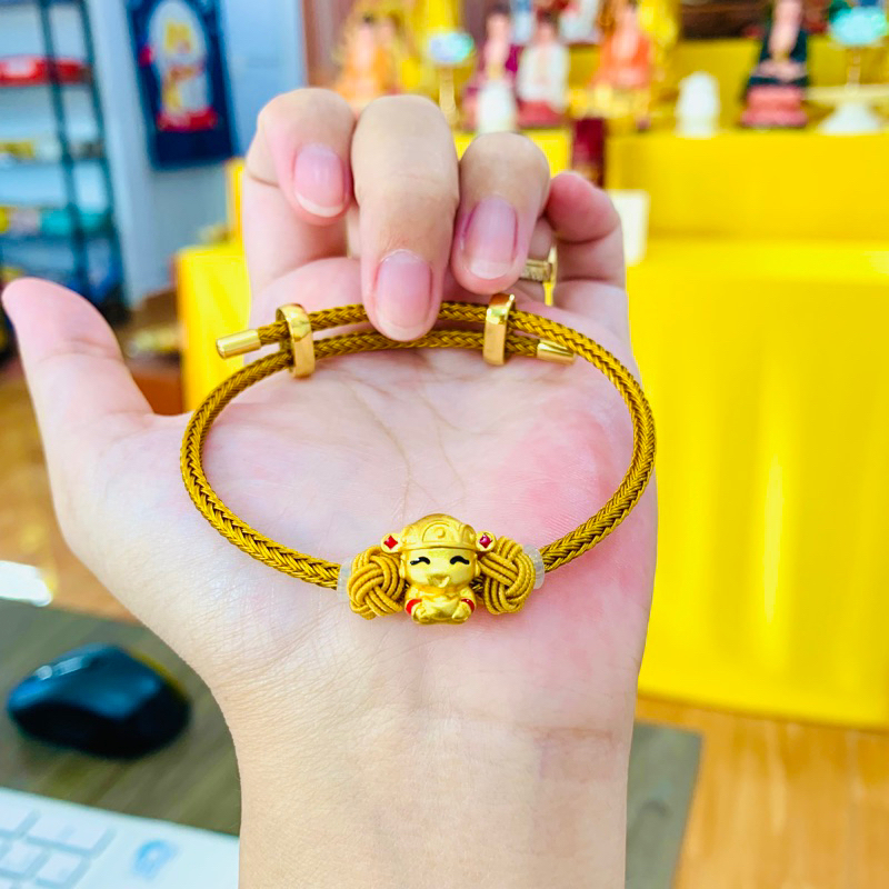 set vòng charm Tiểu Thần Tài tặng vàng