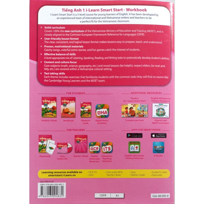 Tiếng Anh lớp 1 Smart Start Work Book