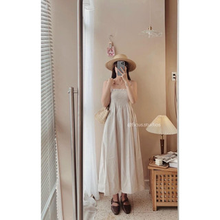 váy nilen trần chun dáng dài