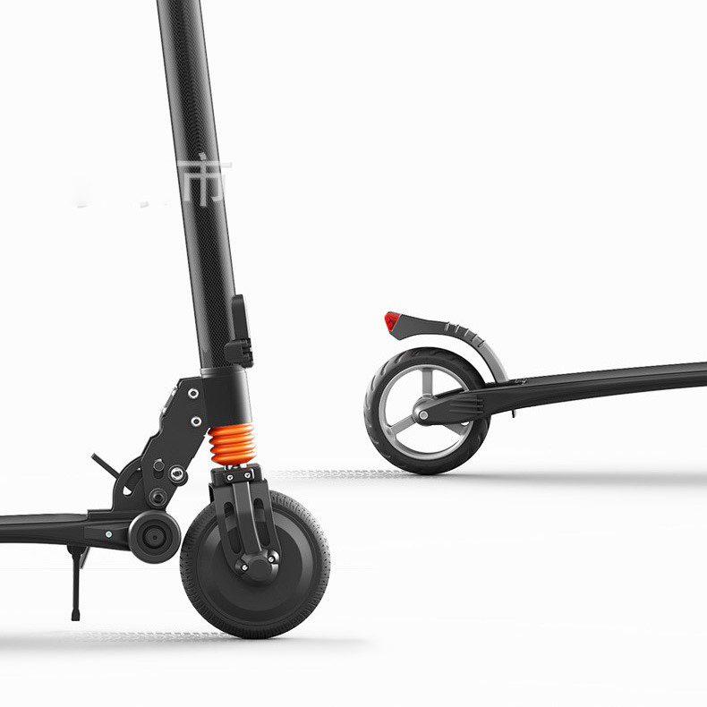 Xe scooter điện người lớn pin 8Ah tốc độ 25km/h đồng hồ điện tử có thêm 2 bánh dễ dàng gấp gọn