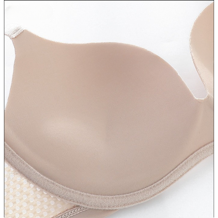 Áo ngực su không gọng mềm mại siêu nâng ngực, Áo lót nữ đệm mút dày mềm mại thoáng mát thông hơi JOCOSI A045
