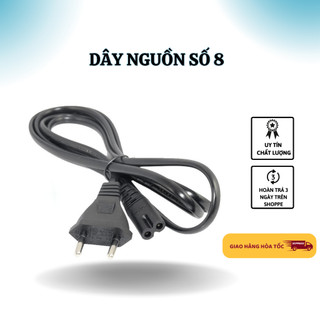 Dây Nguồn Số 8 - Dây Nguồn Máy Chiếu, Dây Nguồn Laptop, Dây Sạc Loa 2 Lỗ