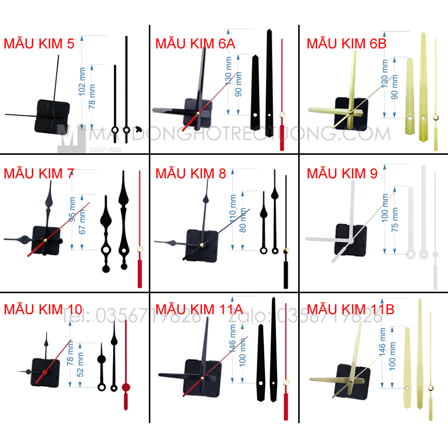 Máy đồng hồ treo tường Đài Loan