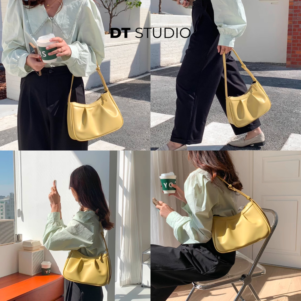 Túi xách nữ DTSTUDIO túi đeo vai kiểu túi đám mây Hàn Quốc nhẹ nhàng DT005