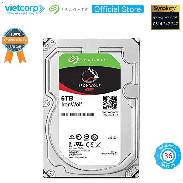 Ổ cứng Seagate IronWolf 6000GB-ST6000VN001