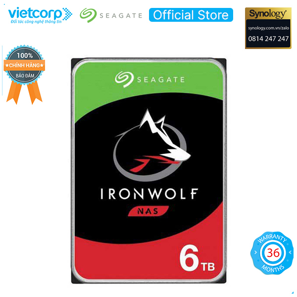 Ổ cứng Seagate IronWolf 6000GB-ST6000VN001
