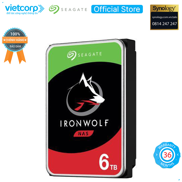 Ổ cứng Seagate IronWolf 6000GB-ST6000VN001