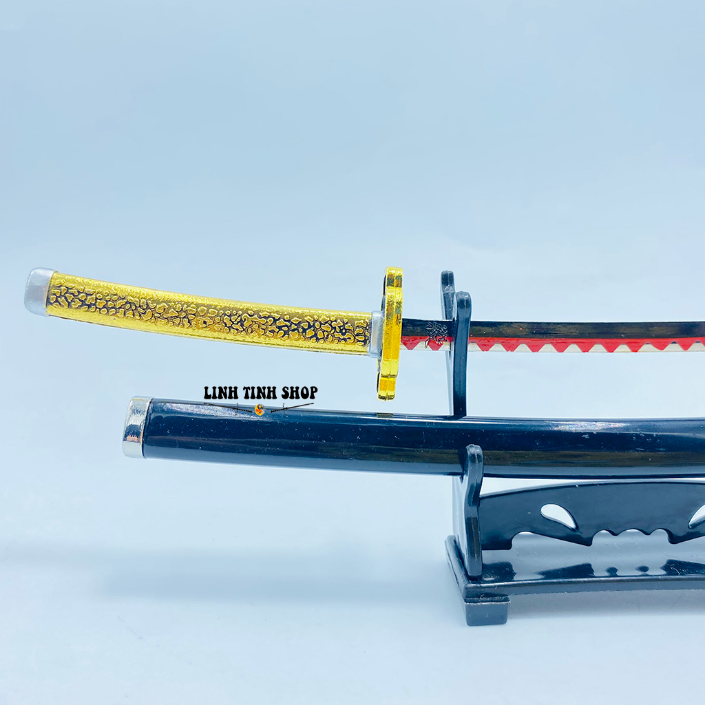 Mô hình sưu tầm Kimetsu No Yaiba Yoriichi Tsugikuni nhật luân kiếm 26cm