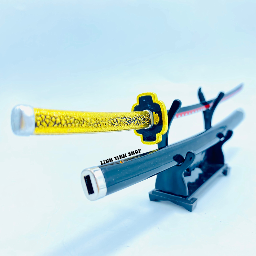 Mô hình sưu tầm Kimetsu No Yaiba Yoriichi Tsugikuni nhật luân kiếm 26cm