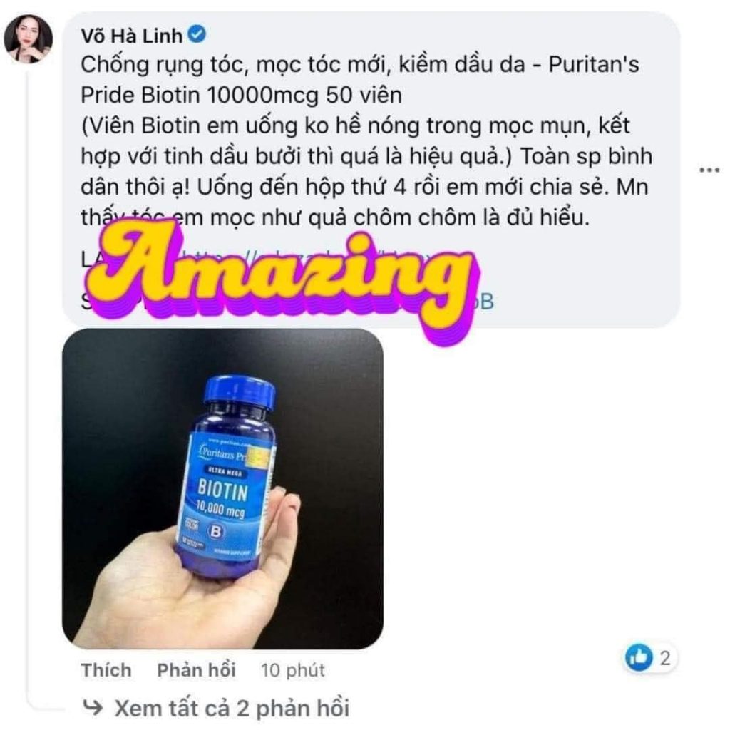 VIÊN UỐNG 𝐊𝐈́𝐂𝐇 𝐌𝐎̣𝐂 𝐓𝐎́𝐂, 𝐆𝐈𝐀̉𝐌 𝐑𝐔̣𝐍𝐆 - 𝐁𝐈𝐎𝐓𝐈𝐍 𝐏𝐔𝐑𝐈𝐓𝐀𝐍 𝐏𝐑𝐈𝐃𝐄