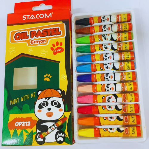 Sáp dầu Stacom 12 màu OP212 (set 3 hộp)