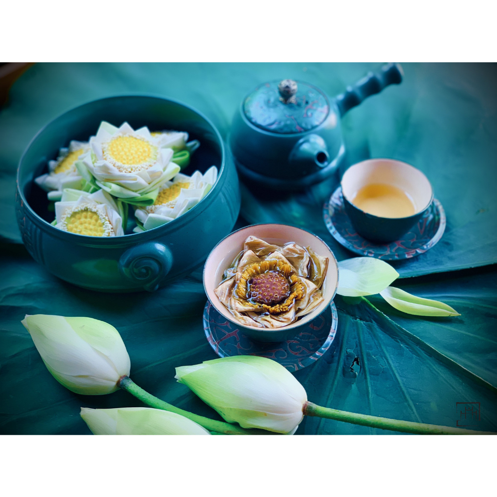 Trà hoa sen sấy xứ Huế  - Trà sen Huế - Dưỡng tâm, an thần, ngủ ngon