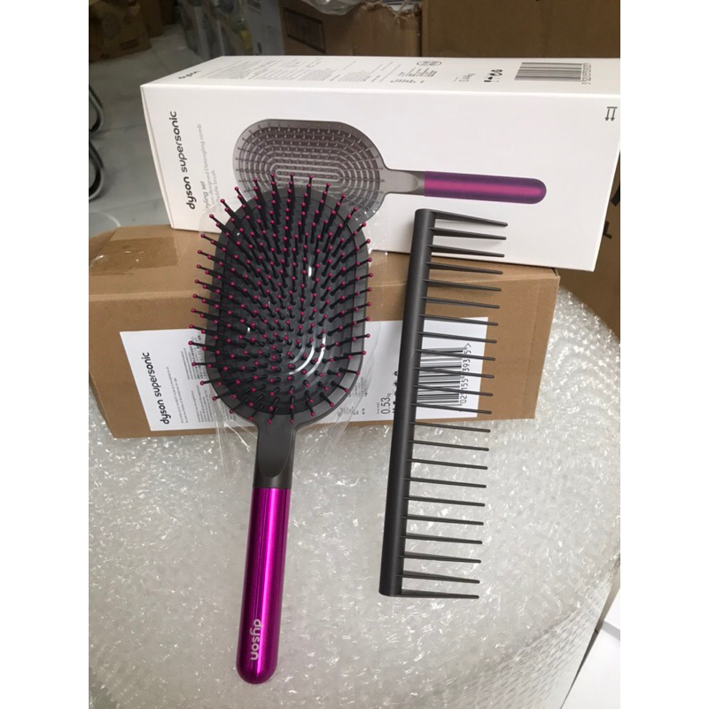 Sét 2 lược Dyson mat xa siêu đẹp, siêu xịn - Hàng Chuẩn Fullbox