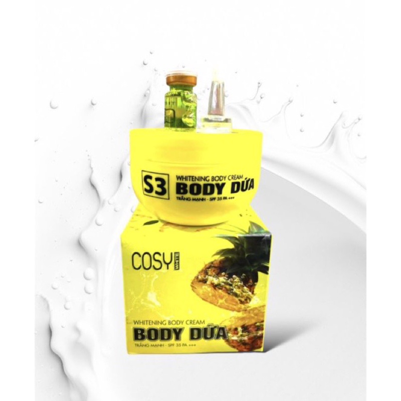 BODY DỨA COSY WHITE DỮƠNG TRẮNG DA