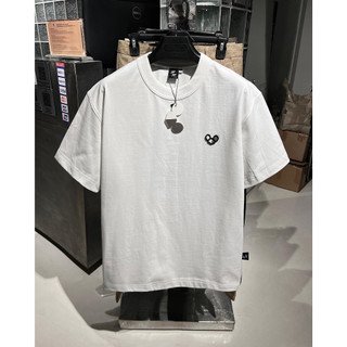 TEE MINI LOGO trắng - ÁO THUN basic CHUỘT TRẮNG