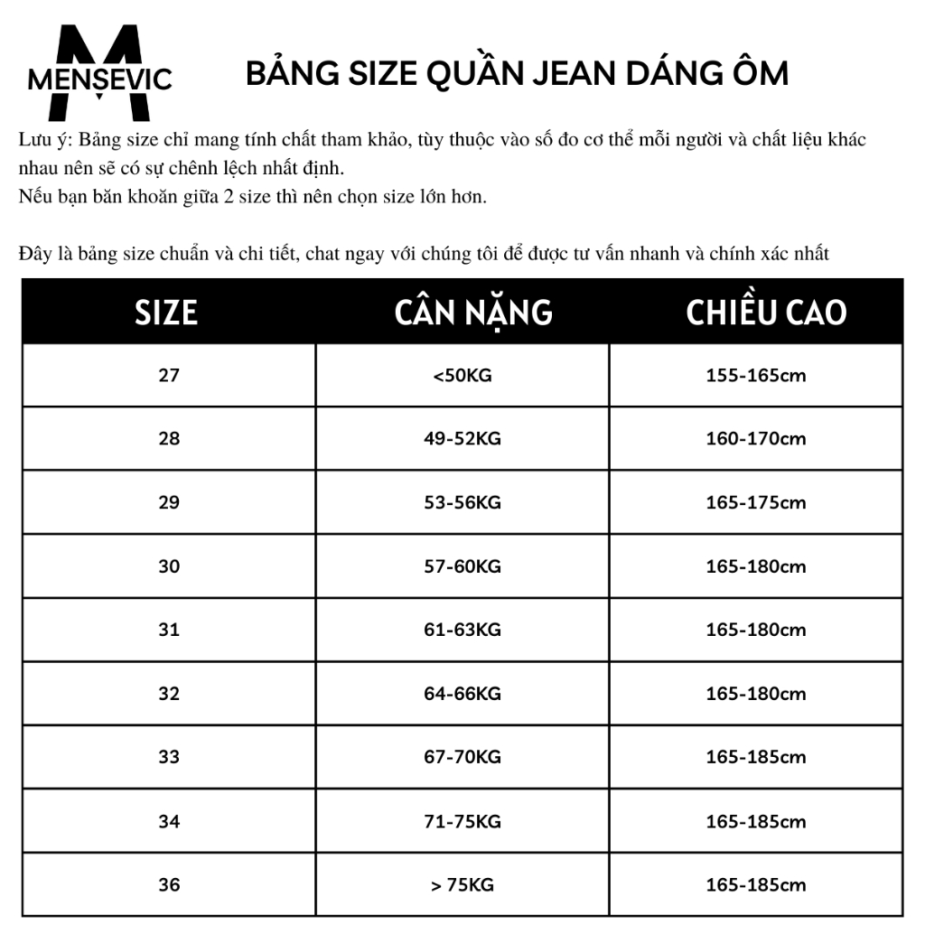 Quần Bò Nam MENSEVIC Đen Dáng Ôm Chất Liệu Jeans Cotton Co Giãn Không Bai Không Xù, Bền Màu HTRJ014