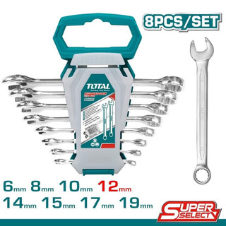 Bộ cờ lê vòng miệng tiêu chuẩn total tht102286