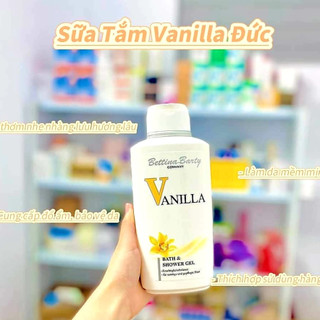 Sữa tắm, dưỡng thể Vanilla Bettina Barty Germany 500 ml