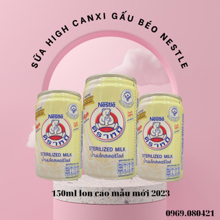 Sữa tươi gấu Nestle Thái Lan dạng lon mẫu mới 150ml cho bé 4lon/ lốc