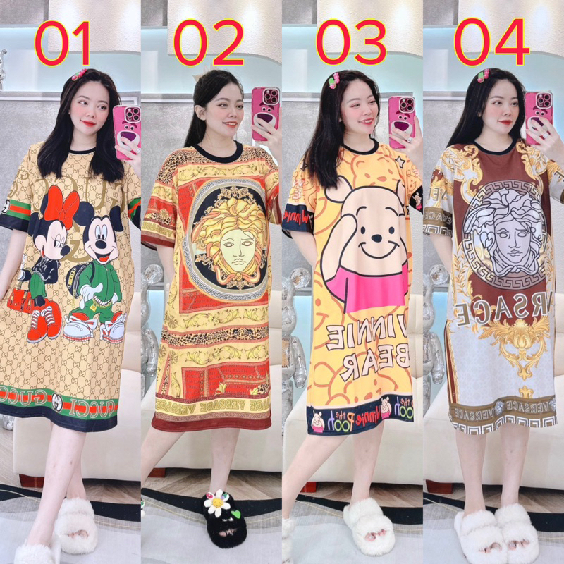 ĐẦM CỔ TRÒN THUN LẠNH 50kg-95kg