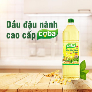 Chai dầu ăn đậu nành coba 1l/2l