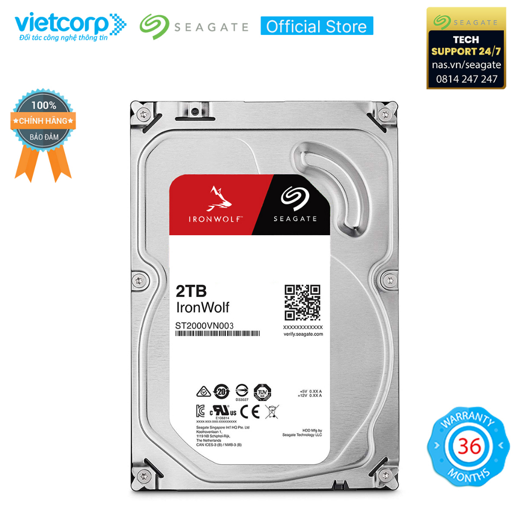 Ổ cứng HDD cho NAS 2 TB Seagate ST2000VN003