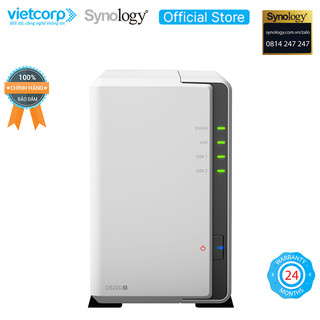 Thiết bị lưu trữ NAS Synology DS220J (Trắng) - Hàng Chính Hãng
