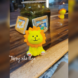 Tượng thạch cao mini 3D Sư Tử đáng yêu