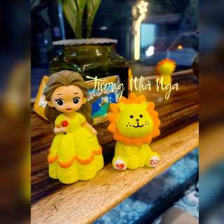 Tượng thạch cao mini 3D Sư Tử đáng yêu ( không kèm màu và cọ )