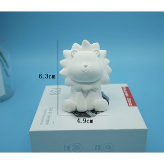 Tượng thạch cao mini 3D Sư Tử đáng yêu ( không kèm màu và cọ )