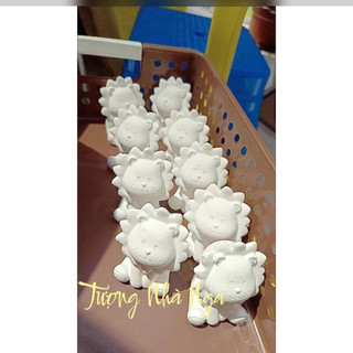 Tượng thạch cao mini 3D Sư Tử đáng yêu ( không kèm màu và cọ )