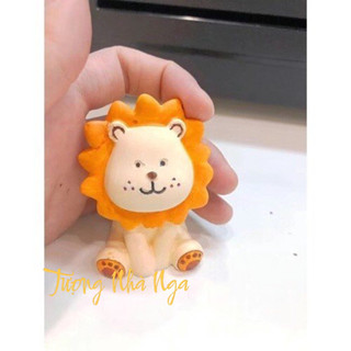 Tượng thạch cao mini 3D Sư Tử đáng yêu ( không kèm màu và cọ )