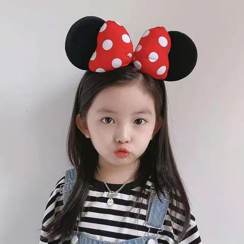 - CÀI TÓC NƠ - MICKEY DISNEY LOẠI TO CUTE CHO BÉ - BĂNG ĐÔ MICKEY - BỜM MICKEY