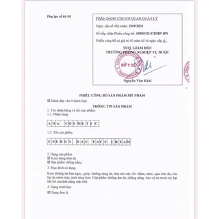Kem dưỡng trắng da Ngày - Đêm ADA Group