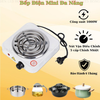 Bếp điện mini đa năng 1000w bếp hơ lá trầu, dùng điện 220v