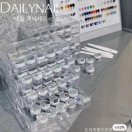 Tủ mica 5 tầng đựng phụ kiện Nail