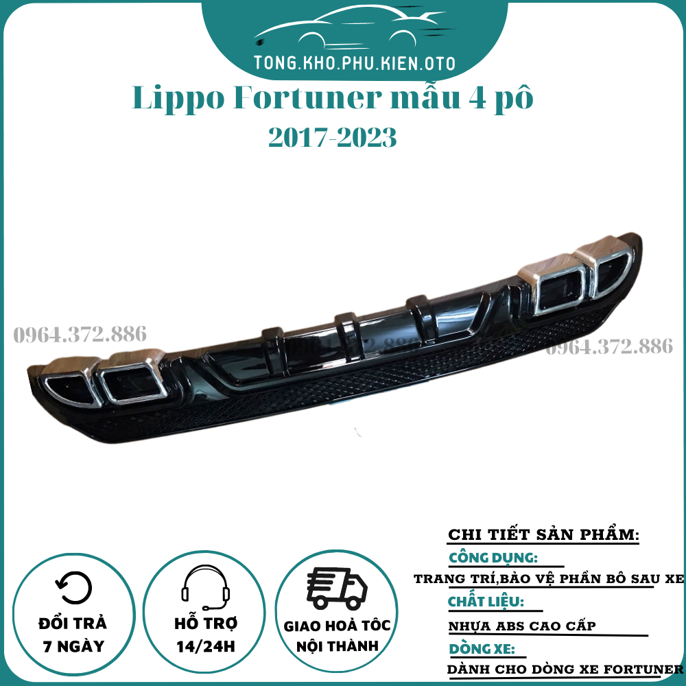 Lip Chia Pô, Lippo Xe Fortuner 2017-2022,2023 cao cấp