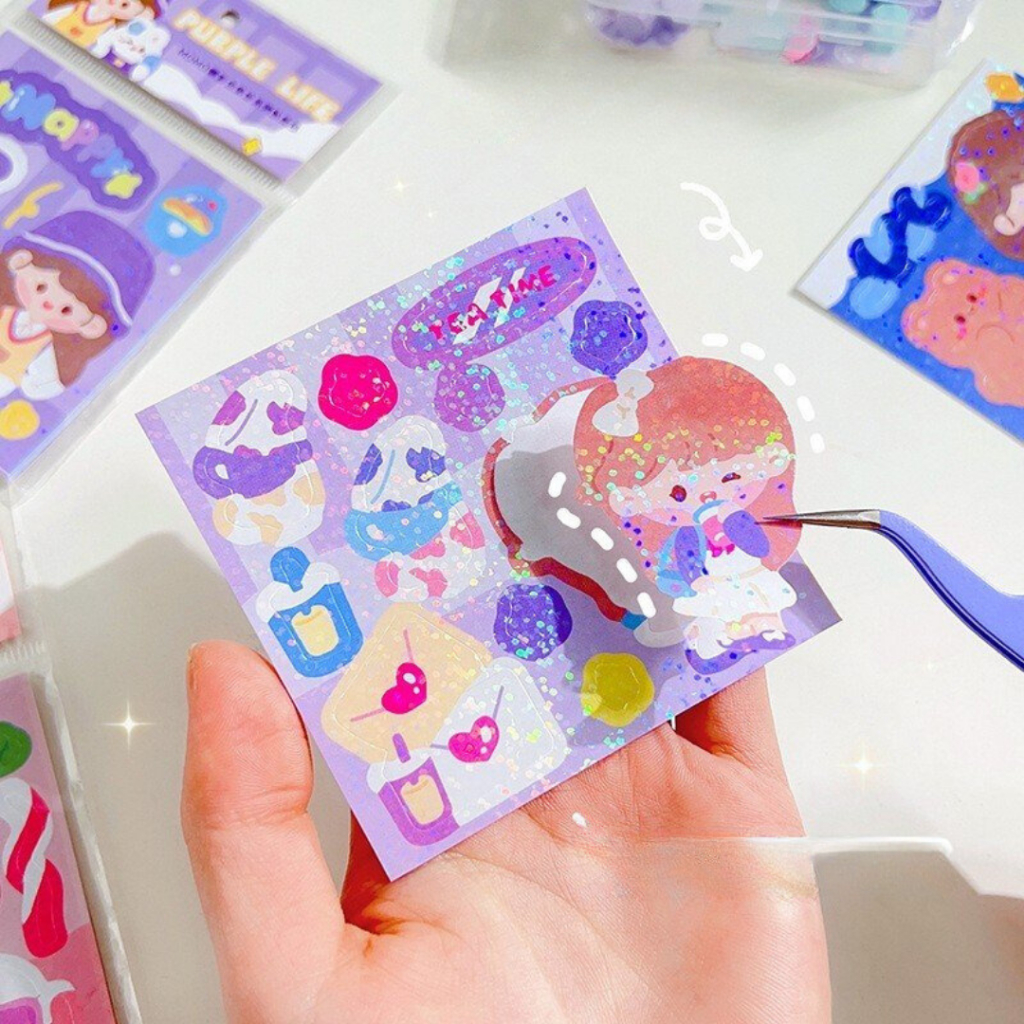 Set 10 miếng sticker đáng yêu