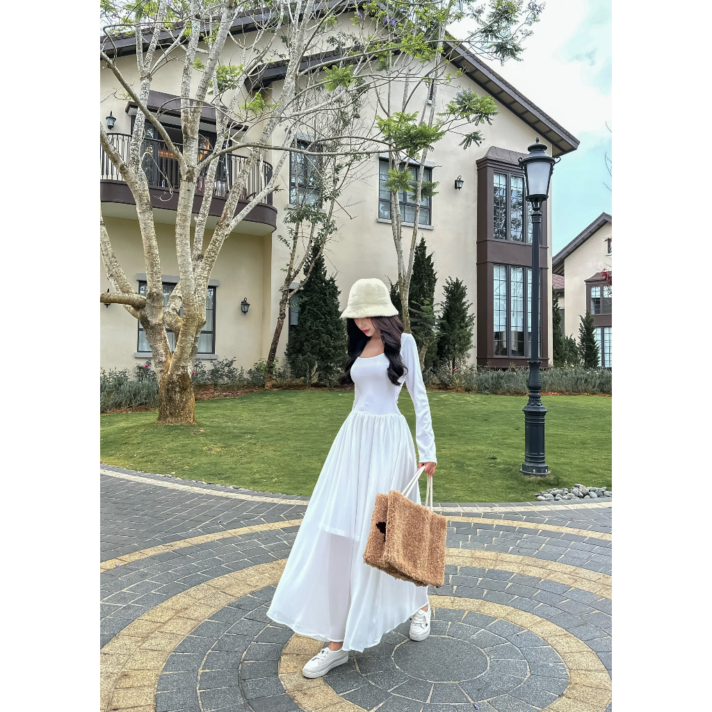 Đầm Dài Xoè X-Back - 3412