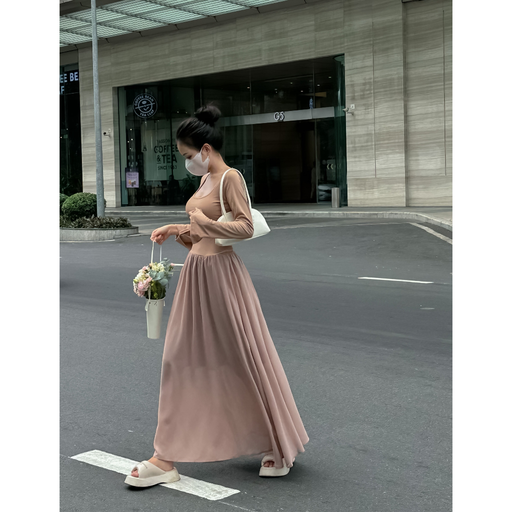 Đầm Dài Xoè X-Back - 3412