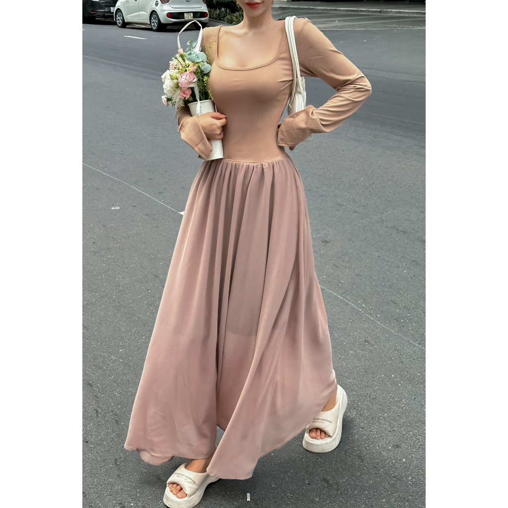 Đầm Dài Xoè X-Back - 3412